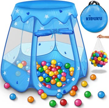 Speeltent - Kindertent - Speelhuisje - Met ballen - Blauw -, Verzenden, Nieuw