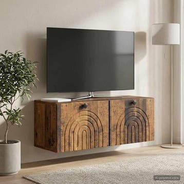 vidaXL Wandmontage TV-kast Oud hout 78,5 x 31 x 30 cm, Verzenden