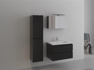 Veiling - badkamermeubel incl. spiegel/kraan 60x46cm, Maison & Meubles, Salle de bain | Meubles de Salle de bain