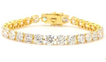 Bracelet - 18 carats Or jaune - 18.59ct. tw. Diamant