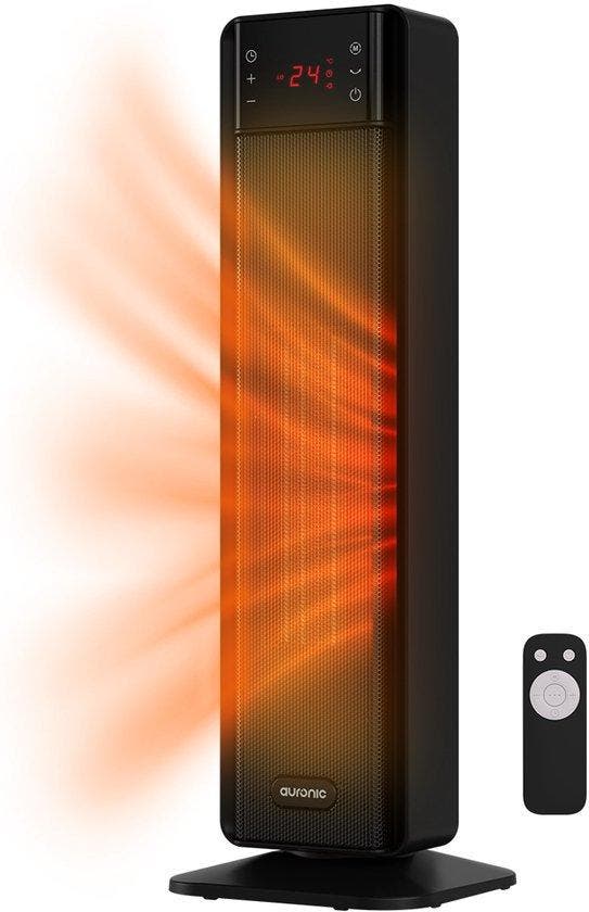 2dekans | Auronic Elektrische Kachel - Keramische Kachel -, Huis en Inrichting, Woonaccessoires | Klokken, Ophalen of Verzenden