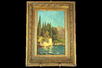 Carlo Cressini (1864-1938) - Lago di Como (Giardino Villa
