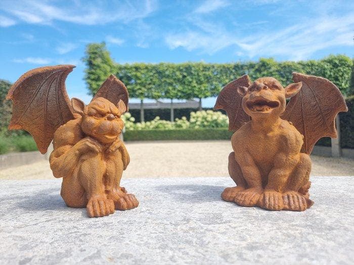 Figurine - Gargoyles (2) - Fer, Antiquités & Art, Art | Objets design