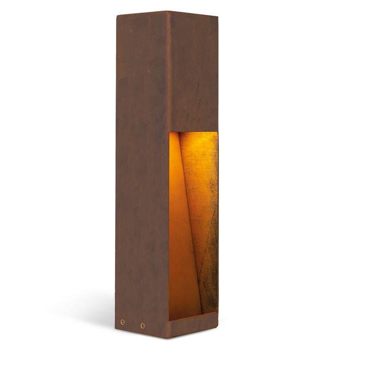 Tuinverlichting Modern Levi Tuinlamp Corten 40cm, Tuin en Terras, Buitenverlichting, Verzenden