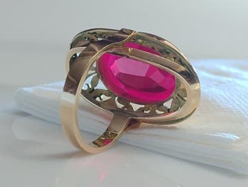 Ring - 14 karaat Geel goud, Nieuw