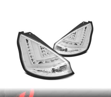 Feux Arrière Pour Ford Fiesta Mk7 08-12 Light Bar Fond Chrom, Verzenden
