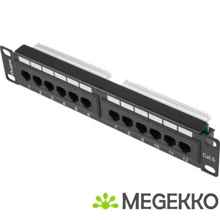 Lanberg PPU6-9012-B patch paneel, Computers en Software, Netwerk switches, Nieuw, Verzenden