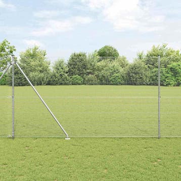 vidaXL gelast draadhek met grondpennen 25 x 1,5 m, Verzenden