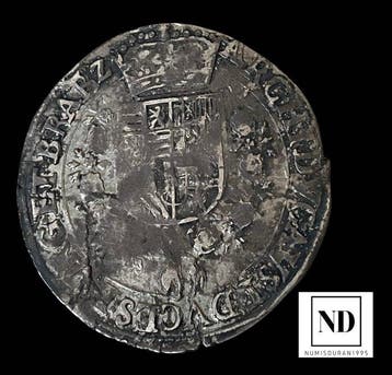 Spaanse Nederlanden. Alberto e Isabel. 1/4 Patagón 1613/1620, Postzegels en Munten