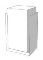 *TIP*  SUPER HIGH GLOSSY TOONBANK WIT MET deur links 65 cm, Ophalen of Verzenden