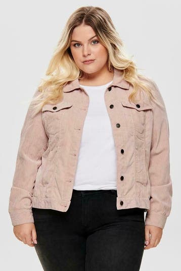 Jasje ONLY CARMAKOMA ribcord maat 48, Verzenden, Nieuw