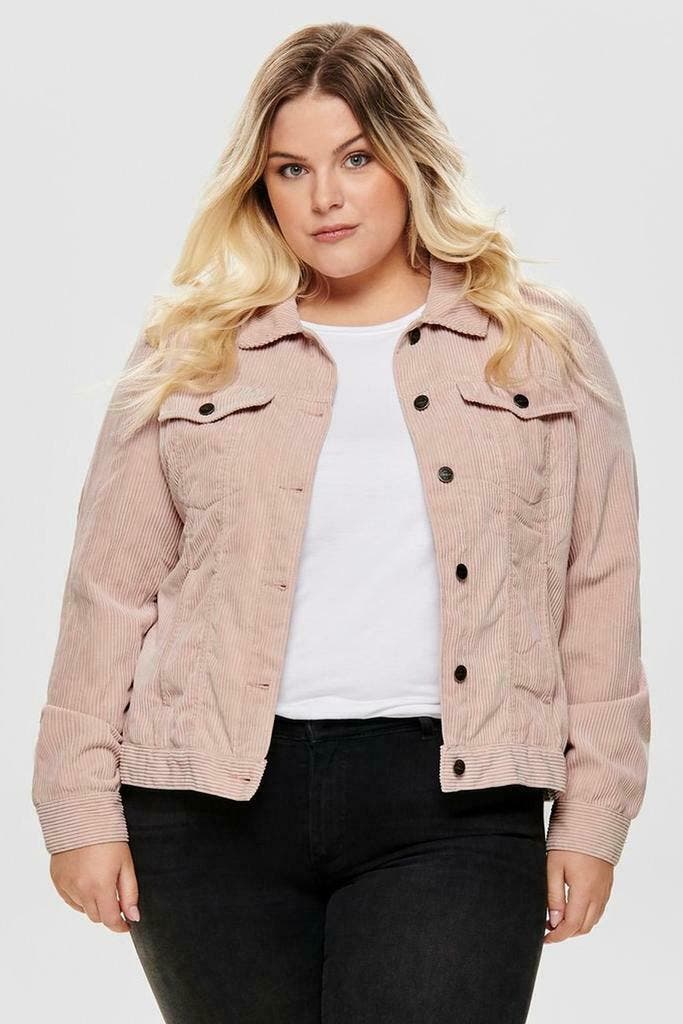 Jasje ONLY CARMAKOMA ribcord maat 48, Kleding | Dames, Jasjes, Kostuums en Pakken, Verzenden