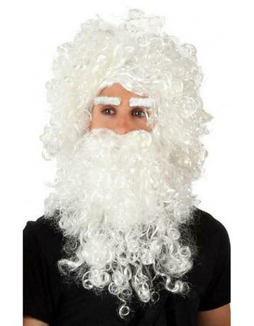 Kerstman pruik en baard, Ophalen of Verzenden, Nieuw