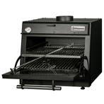 Houtskooloven-BBQ, GN 1/1 (60 Kg/h)/Zwart, Verzenden
