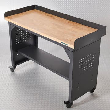 Datona Werkbank PRO met eiken werkblad en legbord, Ophalen of Verzenden