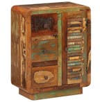 vidaXL Dressoir met 3 lades 55x30x70 cm massief gerecycled, Huis en Inrichting, Kasten | Dressoirs, Verzenden, Nieuw