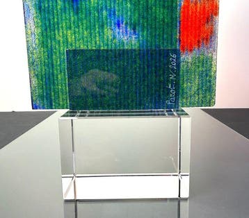 Maxence Parot - Vaas - Sculptuur met unieke kleuren 41 cm -