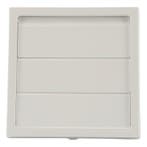 Kunststof overdrukrooster vierkant, Verzenden