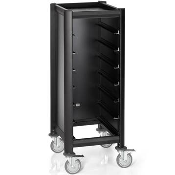 Regaalwagen | MENSA BLACK | Aluminium/Hout | 7 Etages, Zakelijke goederen, Horeca | Keukenapparatuur, Verzenden, Nieuw in verpakking