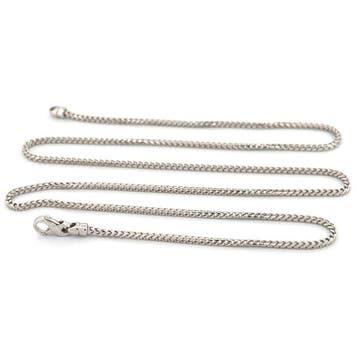 Vieri - Halsketting - 50 cm - 18 karaat Witgoud, Nieuw