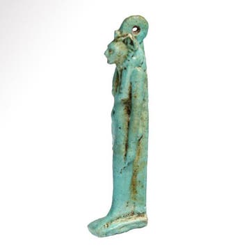 Oud-Egyptisch Faience Amulet van Sekhmet