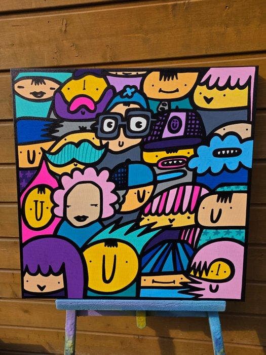 Kev Munday - Marching, Antiquités & Art, Art | Peinture | Moderne