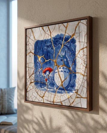 MEDSAN - Kintsugi Totoro () - UNIQUE WORK, Antiek en Kunst