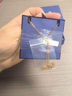 Swarovski - Figurine - Swarovski rose pendant necklace -