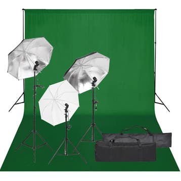 vidaXL Fotostudioset met verlichtingsset en achtergrond, Audio, Tv en Foto, Fotografie | Fotostudio en Toebehoren, Verzenden, Nieuw