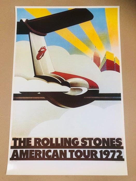 John Pasche, after - THE ROLLING STONES AMERICAN TOUR -, Antiek en Kunst, Kunst | Designobjecten