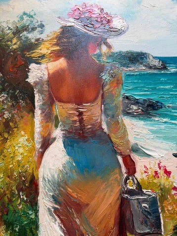 Vladimir Petrov (1945) - More est fille au bord de mer