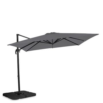 Zweefparasol Pisogne 300x300cm – Premium parasol – Grijs |, Verzenden, Nieuw