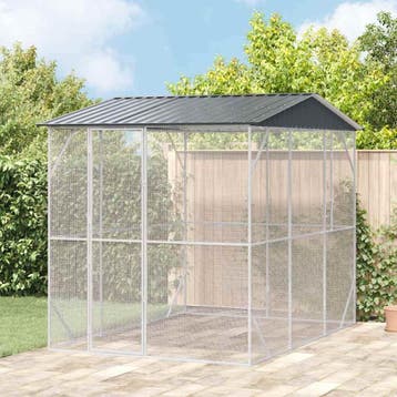 vidaXL Vogelkooi Antraciet 227 x 310 x 247 cm, Verzenden, Nieuw