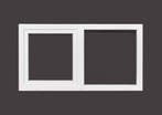 PVC raam vast-draaikiep B.200 x H.130 Wit stomp-profiel., Doe-het-zelf en Bouw, Gevelraam of Ruit, 120 tot 160 cm, Nieuw, Ophalen of Verzenden
