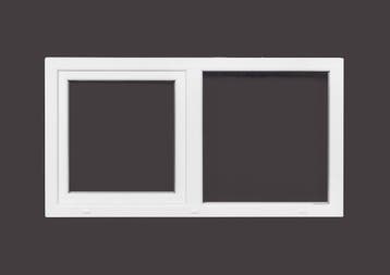 PVC raam vast-draaikiep B.200 x H.130 Wit stomp-profiel., Gevelraam of Ruit, 120 tot 160 cm, Nieuw, Ophalen of Verzenden