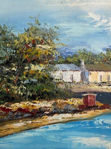 École européenne (XIX) - Reflets sur la rive