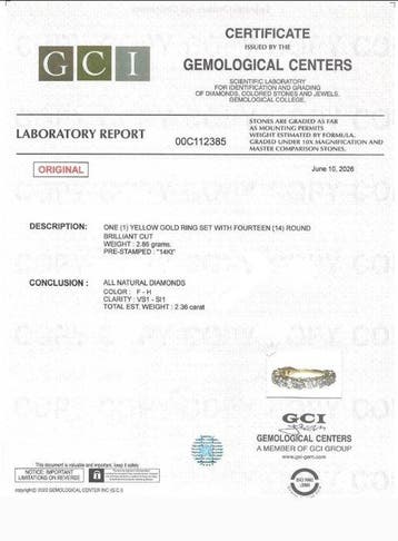 Zonder minimumprijs - Ring - 14 karaat Geel goud - 2.36ct., Nieuw