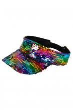 Zonneklep Regenboog Sequin Gekleurde Pet met Pailletten Glit, Ophalen of Verzenden, Nieuw