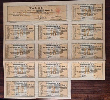 Duitsland. 300 Mark -1910 - Gesellschaft Süd-Kamerun
