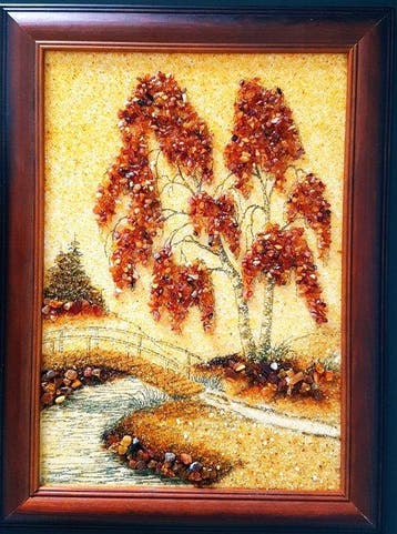 Barnsteen - Unique Raw Unpolished Amber picture - Wall