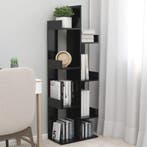 vidaXL Boekenkast 48x25,5x140 cm bewerkt hout zwart, Verzenden
