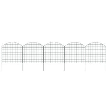 vidaXL Schuttingset gebogen 77,5x78,5 cm groen, Tuin en Terras, Verzenden, Nieuw