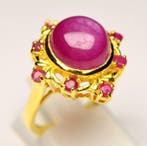 Sans prix de réserve - Bague Argent 925 - Rubis rose foncé