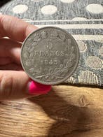 Frankrijk. Louis Philippe I. 5 Francs 1845-W, Lille (Zonder