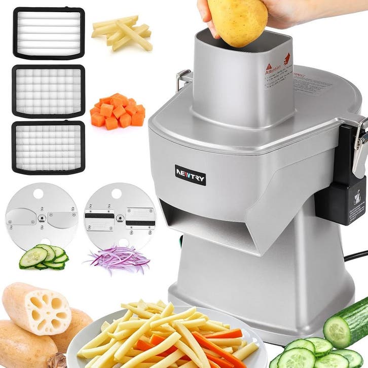 NEWTRY Groentesnijder 200W | Tweede kansje | OP = OP, Huis en Inrichting, Keuken | Keukenbenodigdheden, Zo goed als nieuw, Verzenden