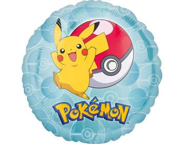 Pokemon Helium Ballon 43cm leeg, Verzenden