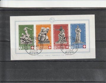 Zwitserland 1938/1960 - Uitgebreide collectie met blok 4-17,, Gestempeld