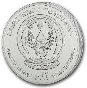 1 Troy Ounce - Zilver .999 - Rwanda 2026 - 31,1 gram - fine