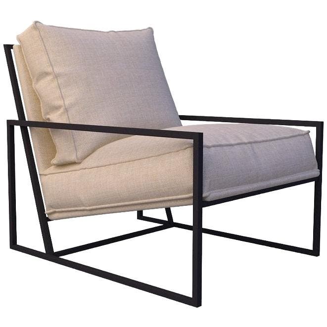 De Rebellenclub Milan Fauteuil - Bloq 05 Beige - Ongebruikt, Maison & Meubles, Fauteuils, Envoi