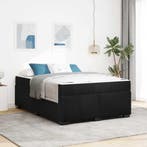 vidaXL Bedframe met matras Zwart 140 x 200 cm Stof, Verzenden, Nieuw